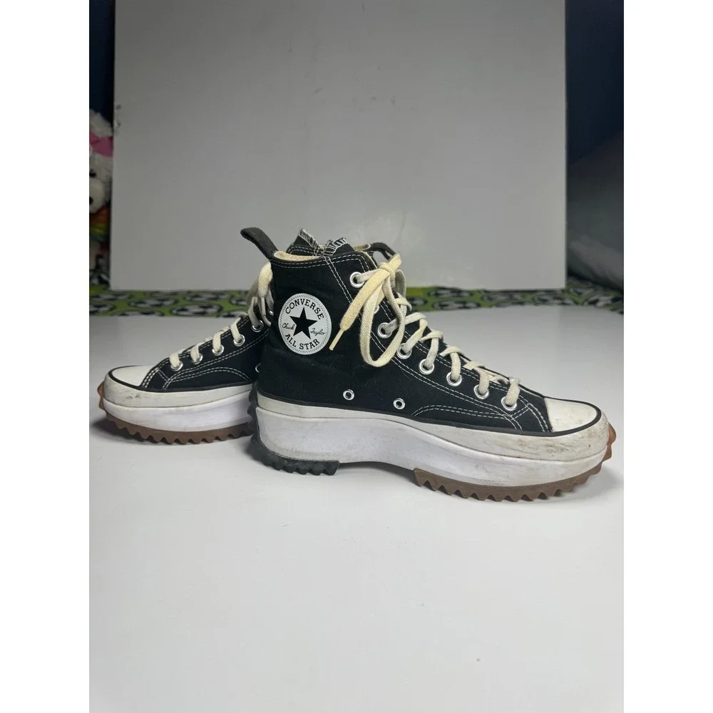 Converse Run Star Hike Hi 166800C Sneakers Unisex M7/W8.5 Black High Top Shoes